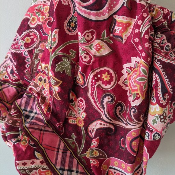 Vera Bradley Drawstring Wet/Dry Bag - Pink Plaid & Paisley - Picture 4 of 4